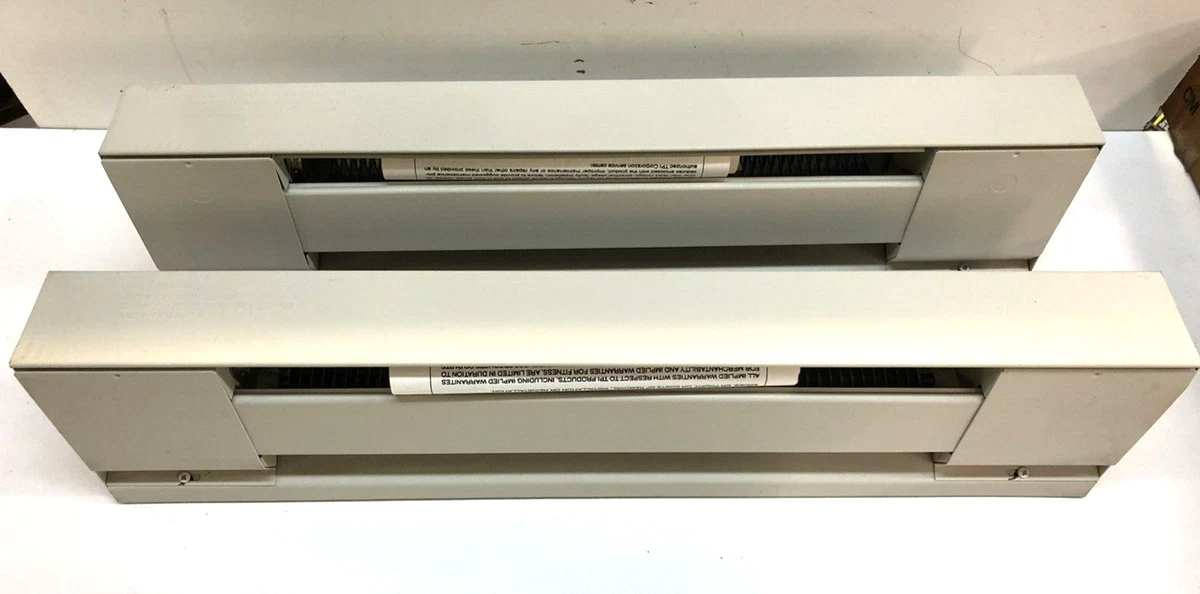 Two 24u0026#034; Baseboard Heaters 220 Volt and One Thermostat NEW NOS | eBay