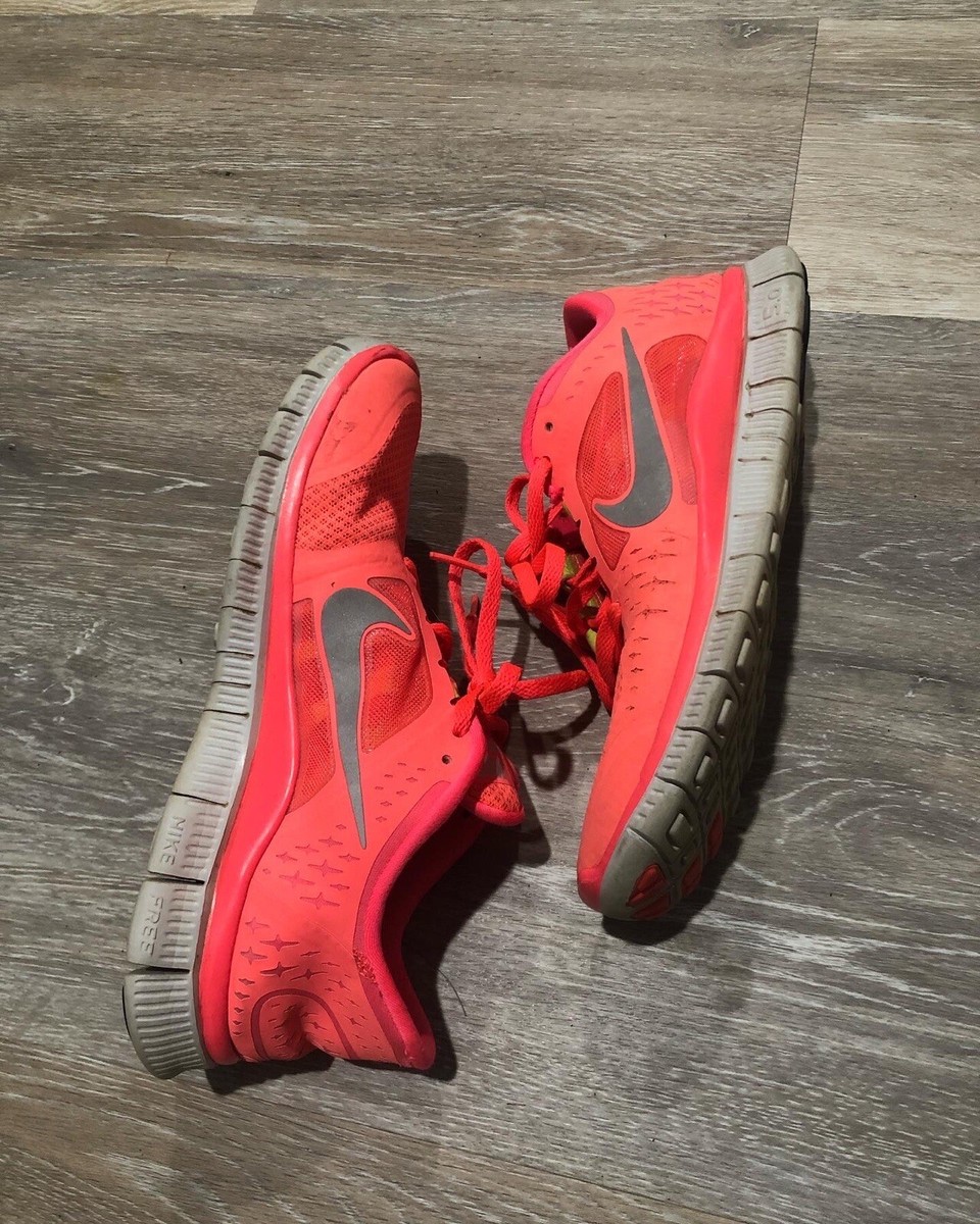 Size 8 - Nike Free Run+ 3 Hot Punch Reflect Silver W for sale