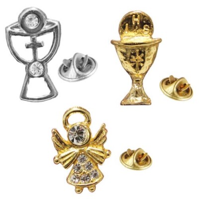 First Communion Brooch First Communion Lapel Pin Brooch - Choose Design | eBay