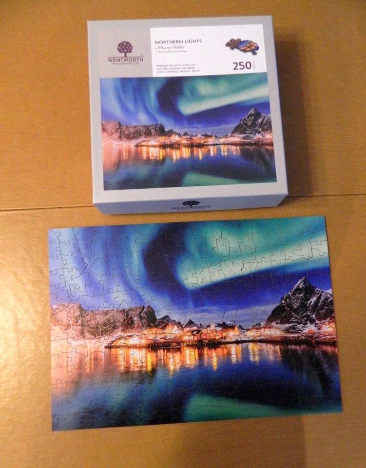 Rompecabezas de madera Wentworth 250 piezas caprichos de auroras boreales completo Foto 2 de 4