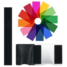 10 Gel Light Filters Sheets Correction Colored Overlays Transparency Color Fi...