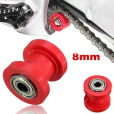Polea guía tensor rodillo cadena rojo 8 mm polea dirt pozo para moto motocicleta