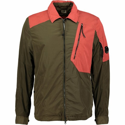 CP Company Red \u0026 Khaki Chrome Overshirt 