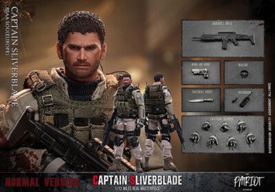 新品未使用　CAPTAIN SLIVERBLADE 1/12 フィギュア Patriot Studio 1/12 Captain Sliverblade Act