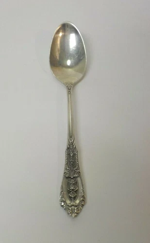 Wallace ROSE POINT Sterling Silver Demitasse / Mocha Spoon, No Monogram