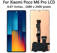 LCD Display Touch Screen Digitizer Replacement Parts For Xiaomi Poco M6 Pro 4G