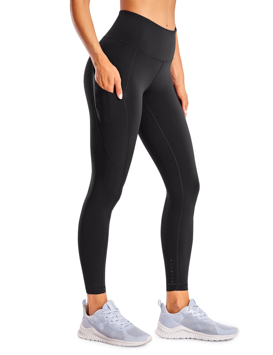 CRZ YOGA Women's Leggings High Waisted Yoga Pants with Pockets