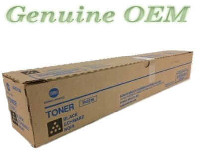 A8K3130/TN221K,TN-221K Original OEM Konica Minolta Toner, Black Genuine Sealed