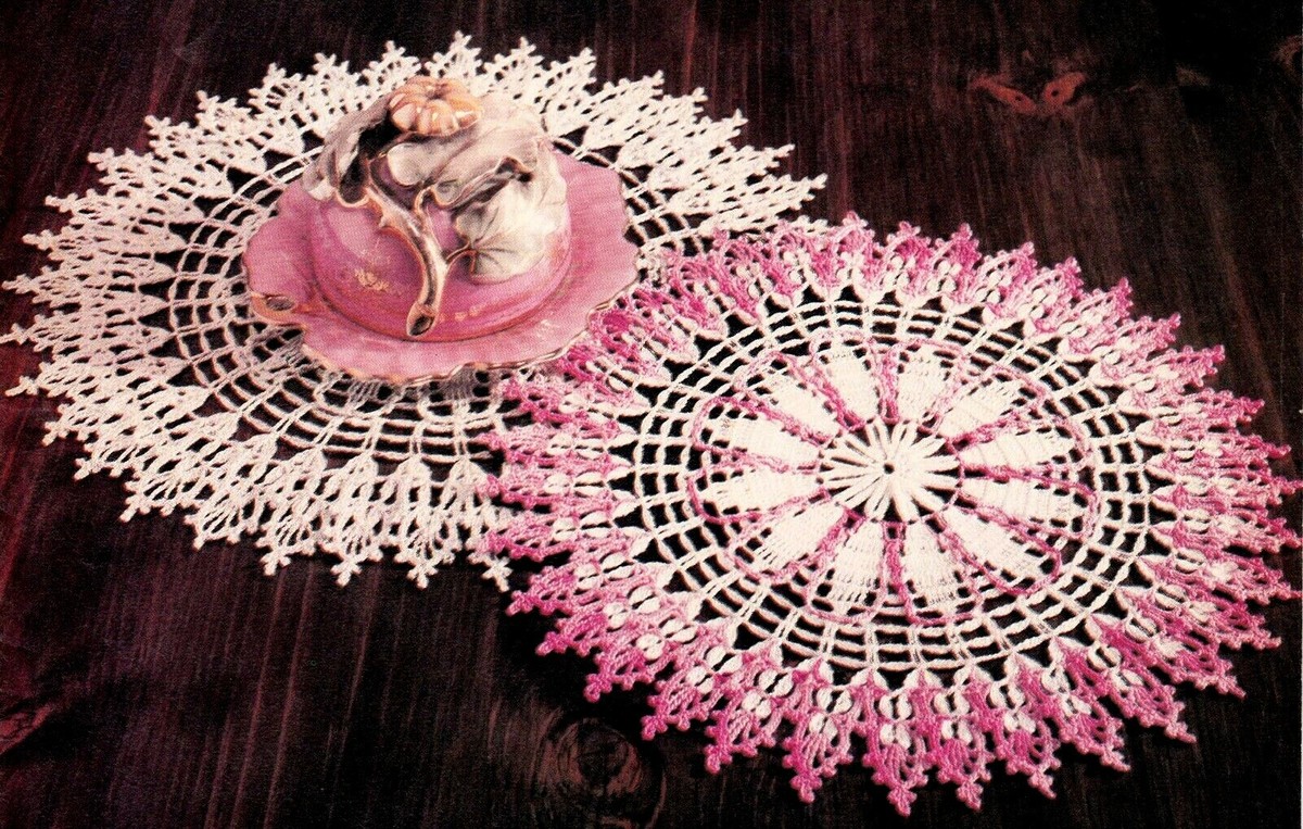 VERY RARE Lotus Flower Evening Star Doily/Crochet Pattern INSTRUCTIONS  ONLY