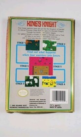 King's Knight NES In Box, No Manual- Very Clean Cartridge 