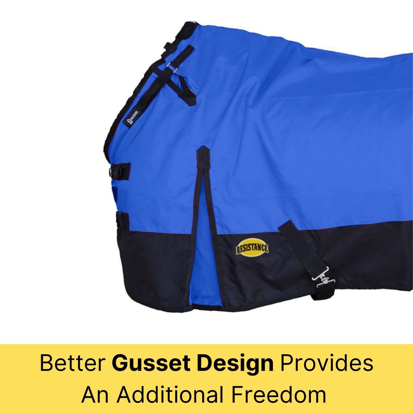 Winter 1200D Horse Turnout Blanket, 300g Fill, Double Neck Gusset Free