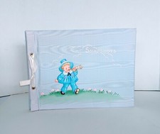 Vintage Snapshots BabyPhoto Album Book scrapbook UNUSED moire fabric 1940s