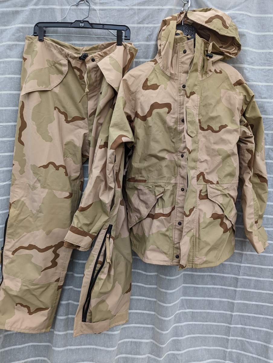 Vintage ECWC US MILITARY Parka Jacket & Pants Desert Gore Tex 