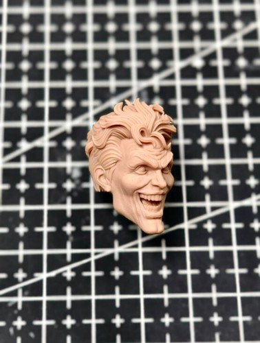 DIY 1:12 Clown Joker Smile Head Sculpt Model For 6" Male Action Figure Body Toy - Picture 3 of 4