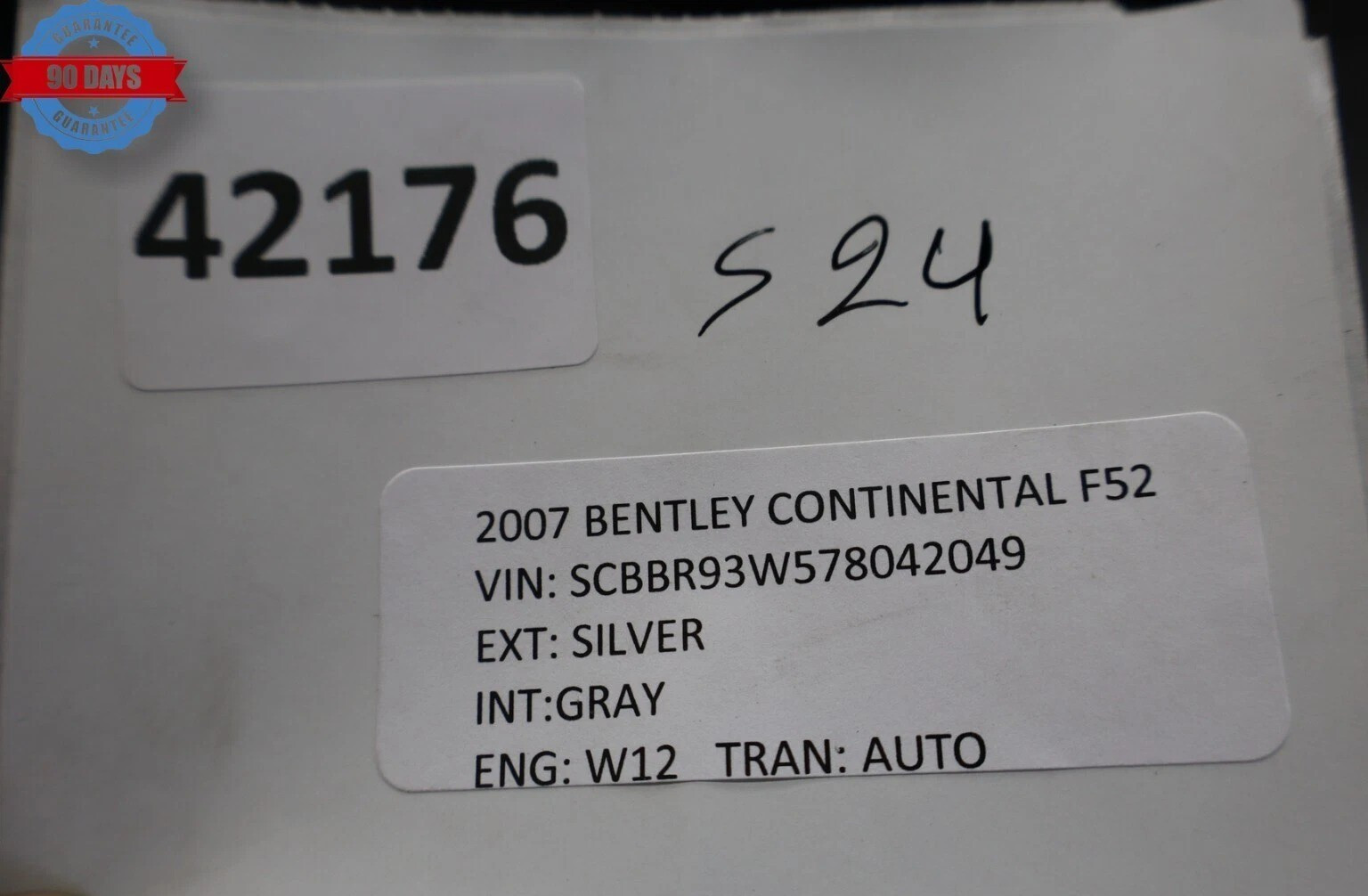 06-12 Bentley Continental Spur Front Left Side Interior Door Panel 3W4867015 OEM