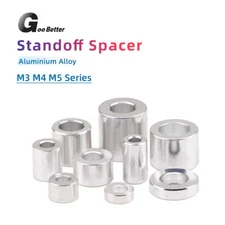 Aluminium Standoff Spacers M4 M5 M6 Stand off Collar Round Spacer Bush1.5mm-30mm