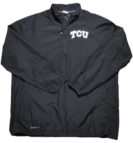 TCU Horned Frogs Jacket Mens L Black 