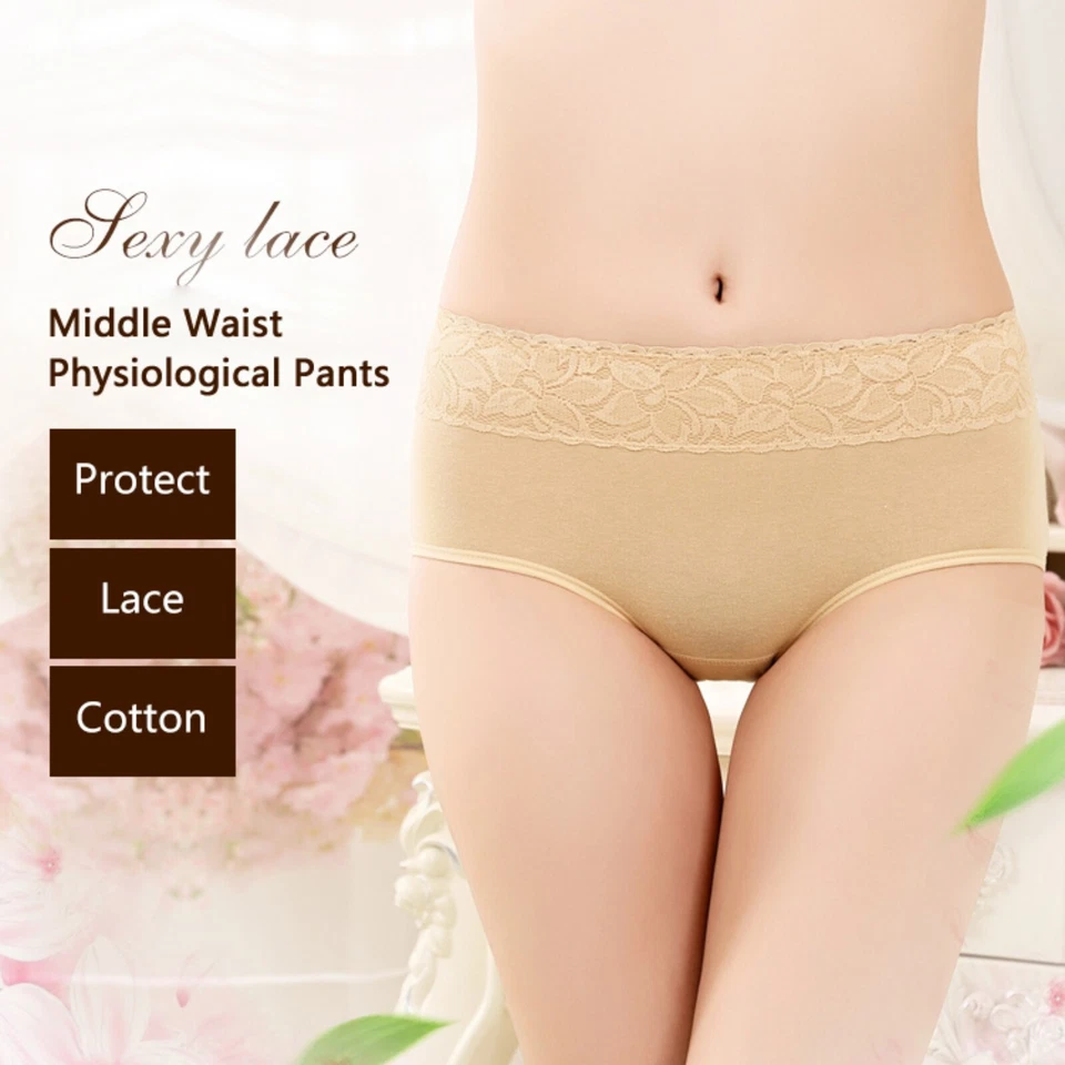 Womens Period Panties Leakproof Menstrual Underwear Briefs Panty M,L,XL,2XL US - Image 4 of 4