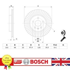 Dischi freno per Cadillac XTS Chevrolet CAMARO IMPALA MALIBU 13501303, 0986479514