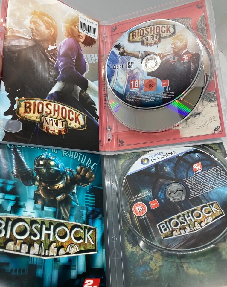 Bioshock, Bioshock Infinite, 2 PC DVD games - Includes manuals - Free Shipping - Image 2 of 3