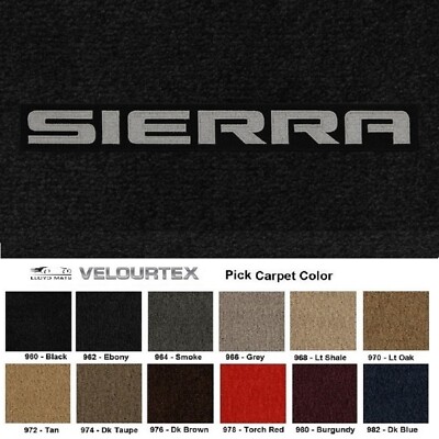 Lloyd Mats Velourtex GMC Sierra 1500 Sierra Logo Front Floor Mats (2007-2025)