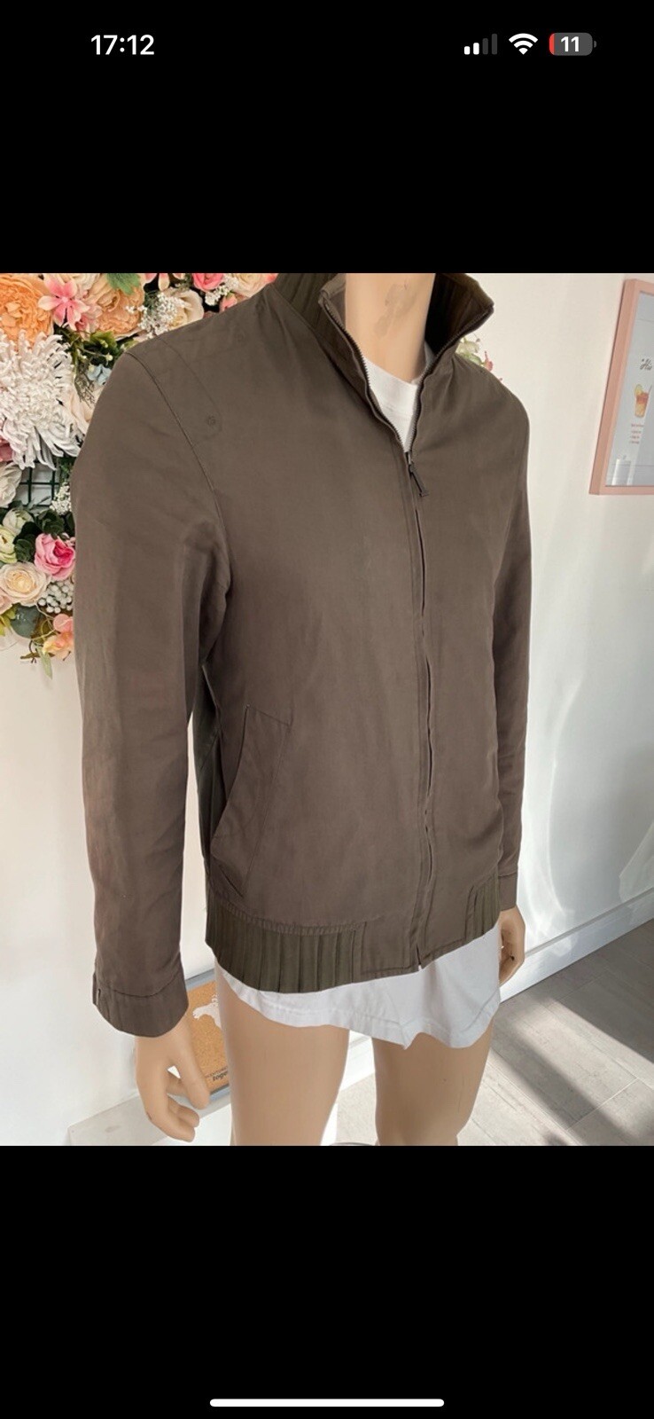 FILA N.1 Saville Row Gieves Harrington Giacca Cappotto Sartoriale a Re Carlo Taglia Med