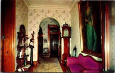 Benjamin Harrison Home Front Hall Indianapolis IN Vintage Chrome Postcard A60