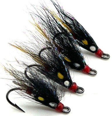 Lachsangeln Fliegen EXECUTIONER Single / Double / Treble verschiedene Haken & Mengen
