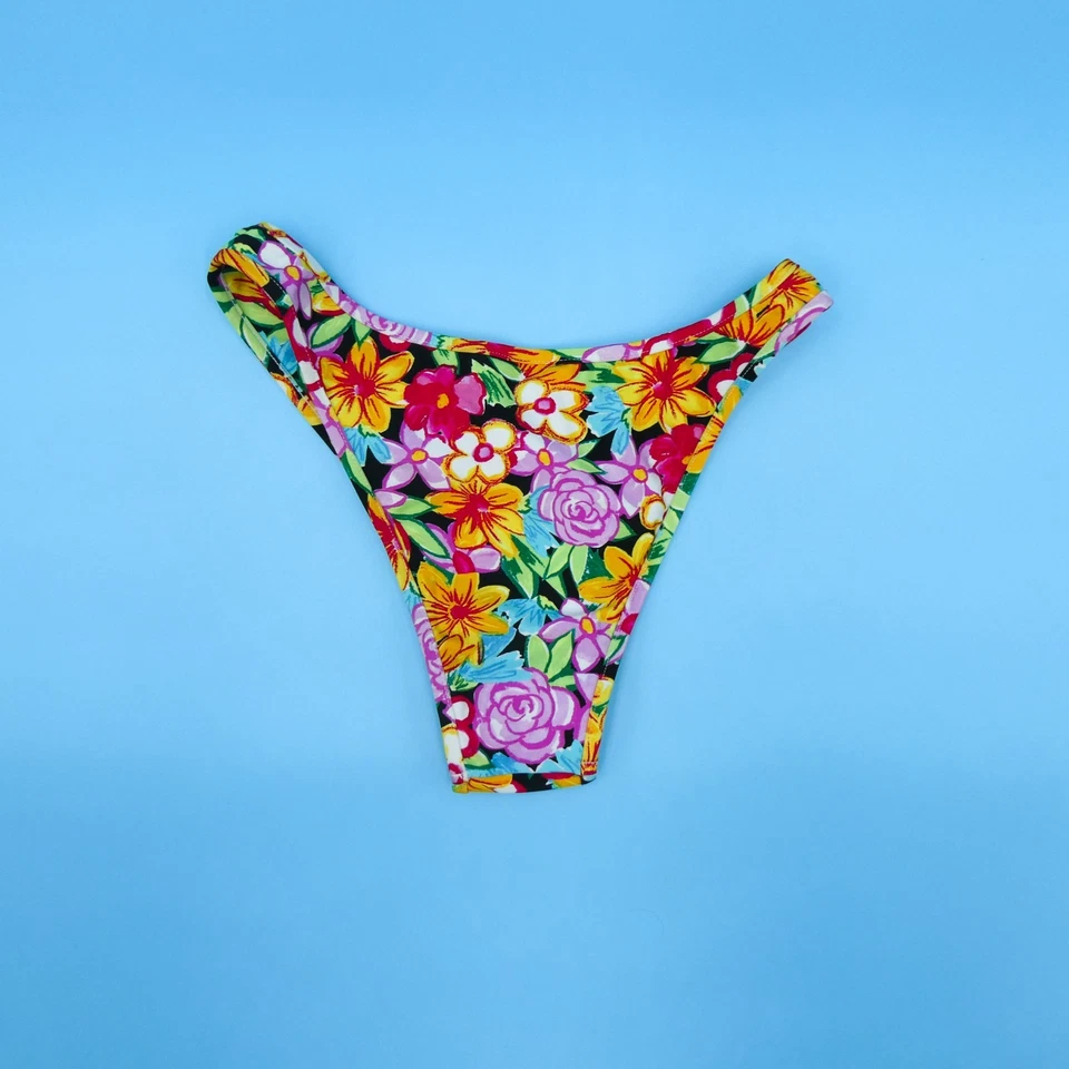 For Love & Lemons Pequeño Multi Floral Cintura Alta Hipster Bikini Parte Inferior Traje de Baño Foto 4 de 4