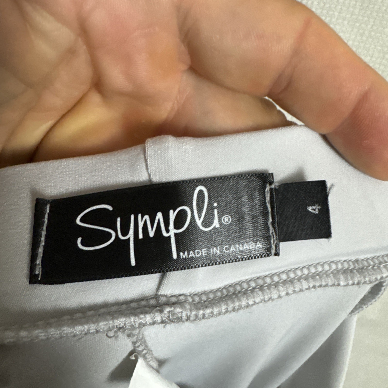 Sympli Women's Size 4 Solid Gray Polyester Straig… - image 8