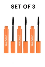 3 pk - Ami Colé Lash Volumizing & Lengthening Mascara - Rich Black (0.3 oz)