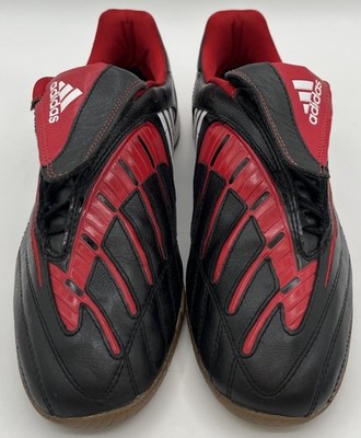 2007 Vintage adidas Predator Black Red Futsal Indoor Soccer Shoes