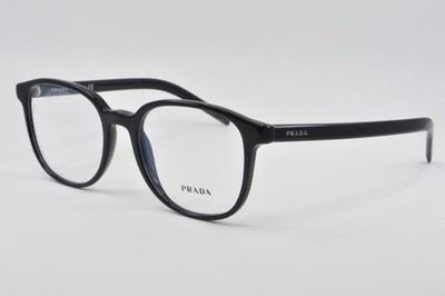 Prada Eyeglasses PR07XV 1AB1O1 Black, Size 54-19-145