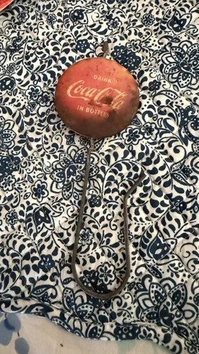 Vintage 1940’s Coca Cola Soda Coke Celluloid  & Metal Receipt Or Order Hook