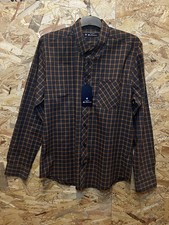 Ben Sherman the Original Classic Men's Long Sleeve Shirt Size M Orange NEW