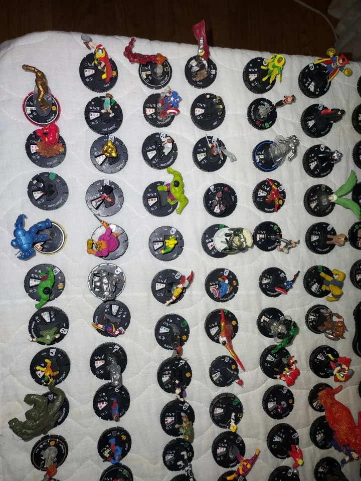 Marvel MCU Películas Figura de Juguete Heroclix Lote de 200 Vengadores Iron Man Thor Hulk Gorra Foto 3 de 4