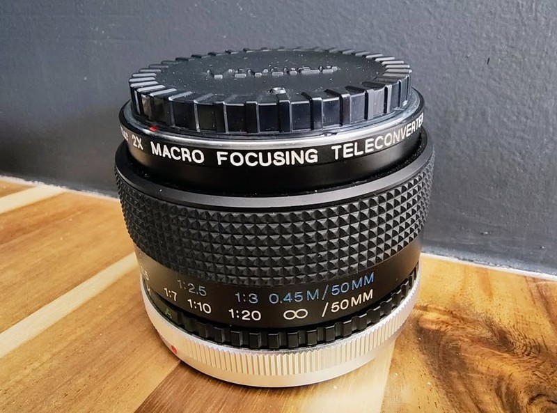 Vivitar 2x Macro Teleconverter Canon FD C/FD Mount Vintage Lens Adapter Macro