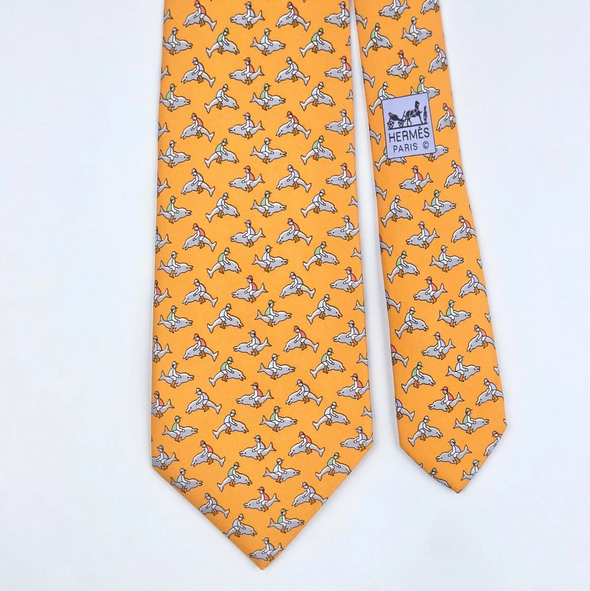 HERMÈS Orange Ties for Men for sale | eBay