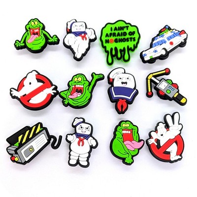 GHOSTBUSTERS SHOE CHARMS (12pcs) Classic Movie Ghost Busters Gift Set Lot
