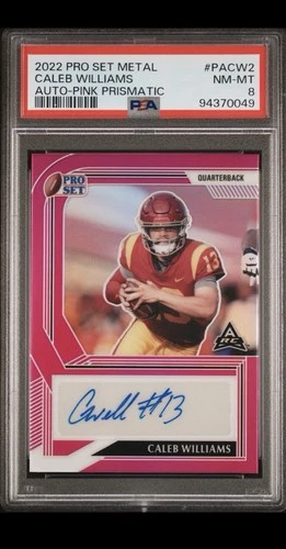 Caleb Williams PSA 8 Autograph Card POP 1 Chicago Bears