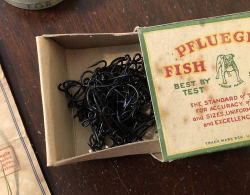 Lotto ami da pesca vintage Pflueger Kirby, Hande-Pak, Wright McGill Eagle Claw - Foto 7 di 13