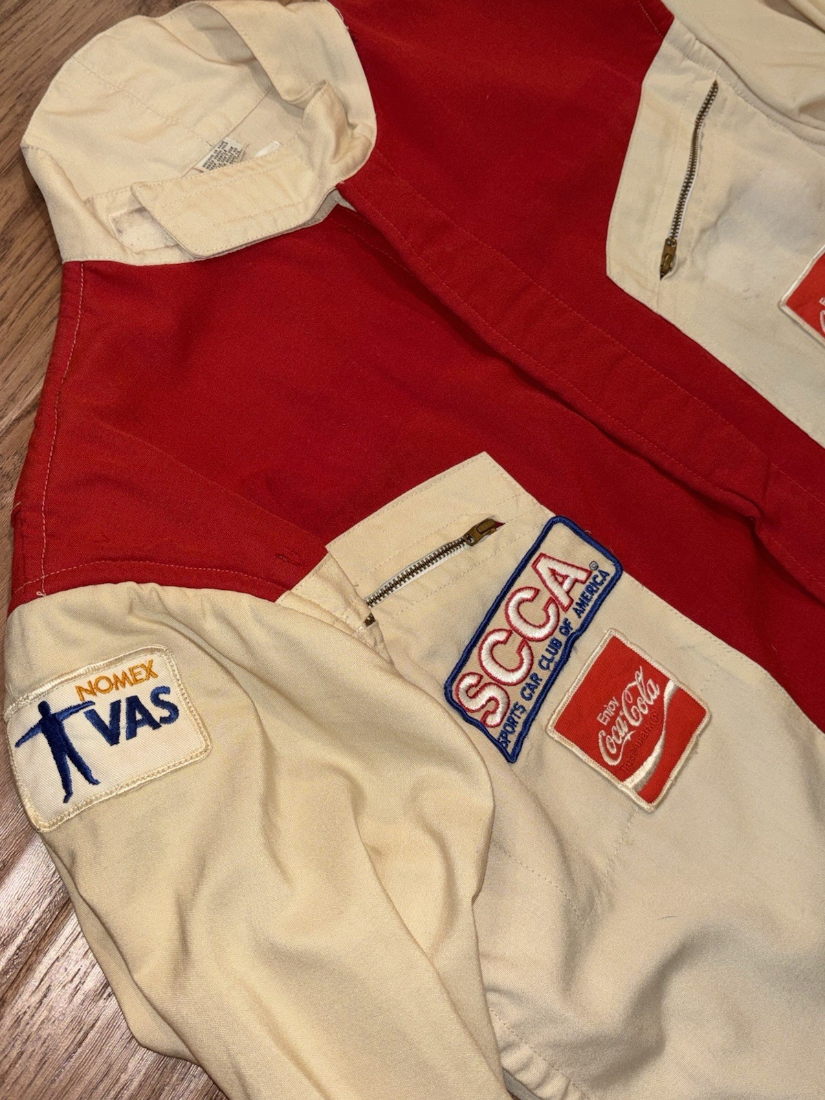 VTG Nomex VAS Enterprises Sports Car Club Of America Racing Jacket Coca-Cola Lg