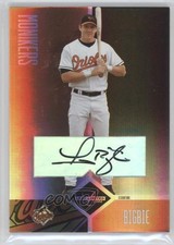 2004 Leaf Limited Monikers Bronze Signatures 7/10 Larry Bigbie #89 Auto 4p7