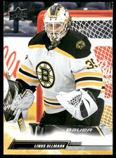 2022-23 Upper Deck Series 1 #18 Linus Ullmark Boston Bruins hockey card