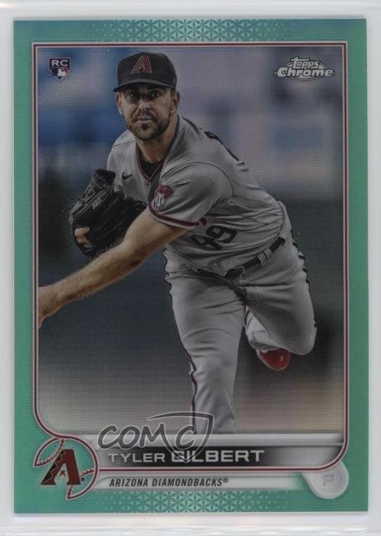 2022 Topps Chrome Aqua Refractor 38/199 Tyler Gilbert #65 Rookie RC 17ok