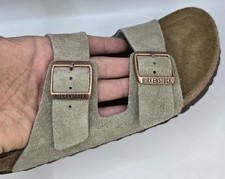 Birkenstock Arizona Bs Leather Suede Taupe Color Narrow