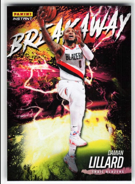2021-22 Panini Instant Breakaway Damian Lillard #B19 /2819 Portland Trail