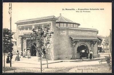 Ansichtskarte Marseille, Exposition coloniale 1906, Mas de Provence 