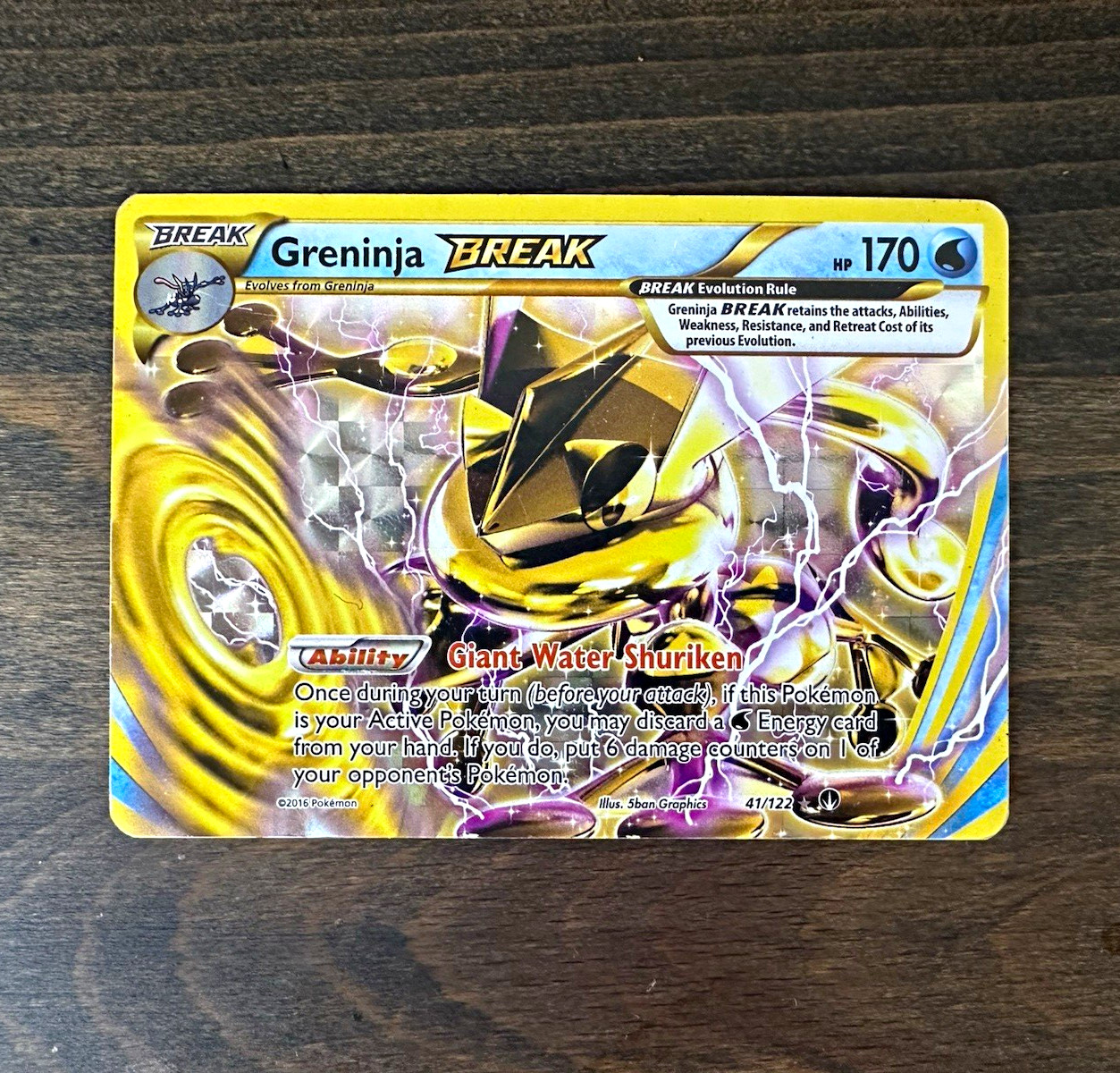 Greninja BREAK 41/122 Breakpoint Holo Rare 170 HP Pokemon TCG Card