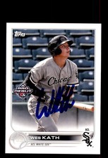 Signed Baseball Card Auto Wes Kath 2022 Topps Pro Debut #PD-63 ACL White Sox